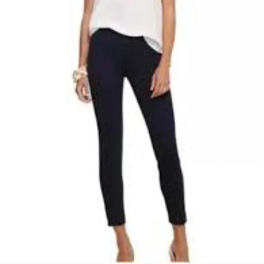 Lilly Pulitzer Essential Ponte Knit Travel Pants in Black - Size Small